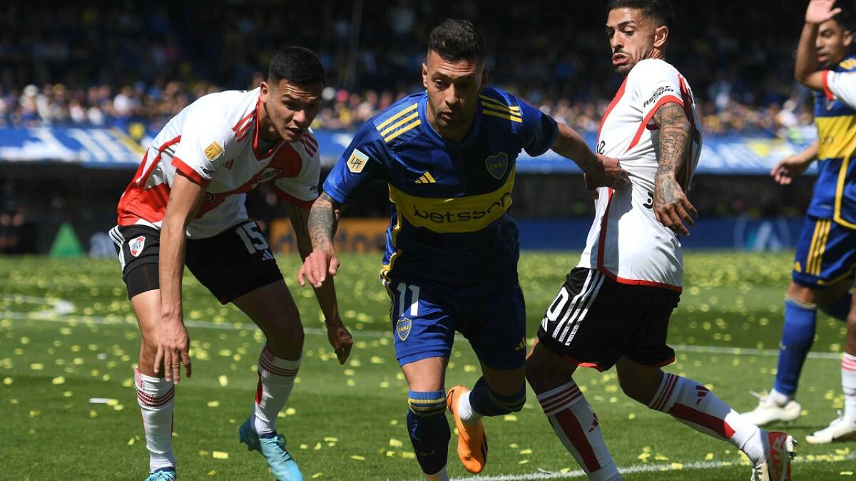 Lucas Janson; Superclásico; Boca vs. River. Foto: Télam.