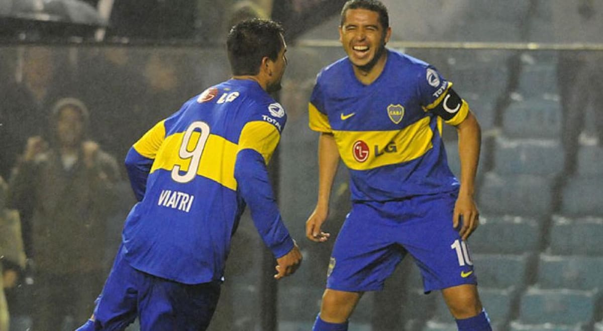 Lucas Viatri y Juan Román Riquelme
