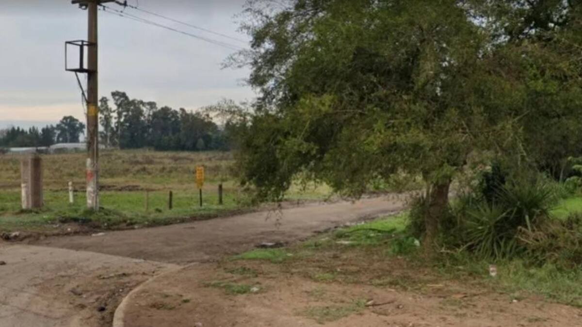 Lugar del hallazgo del cuerpo en Florencio Varela, Google Maps
