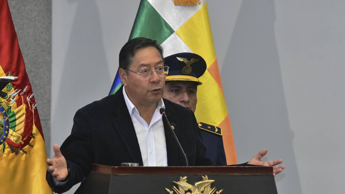 Luis Arce, presidente de Bolivia. Foto: EFE.