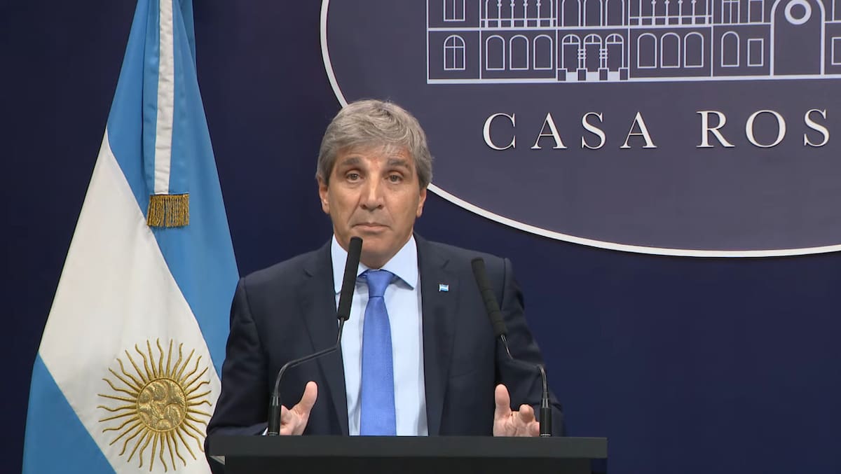Luis Caputo. Foto: captura de video