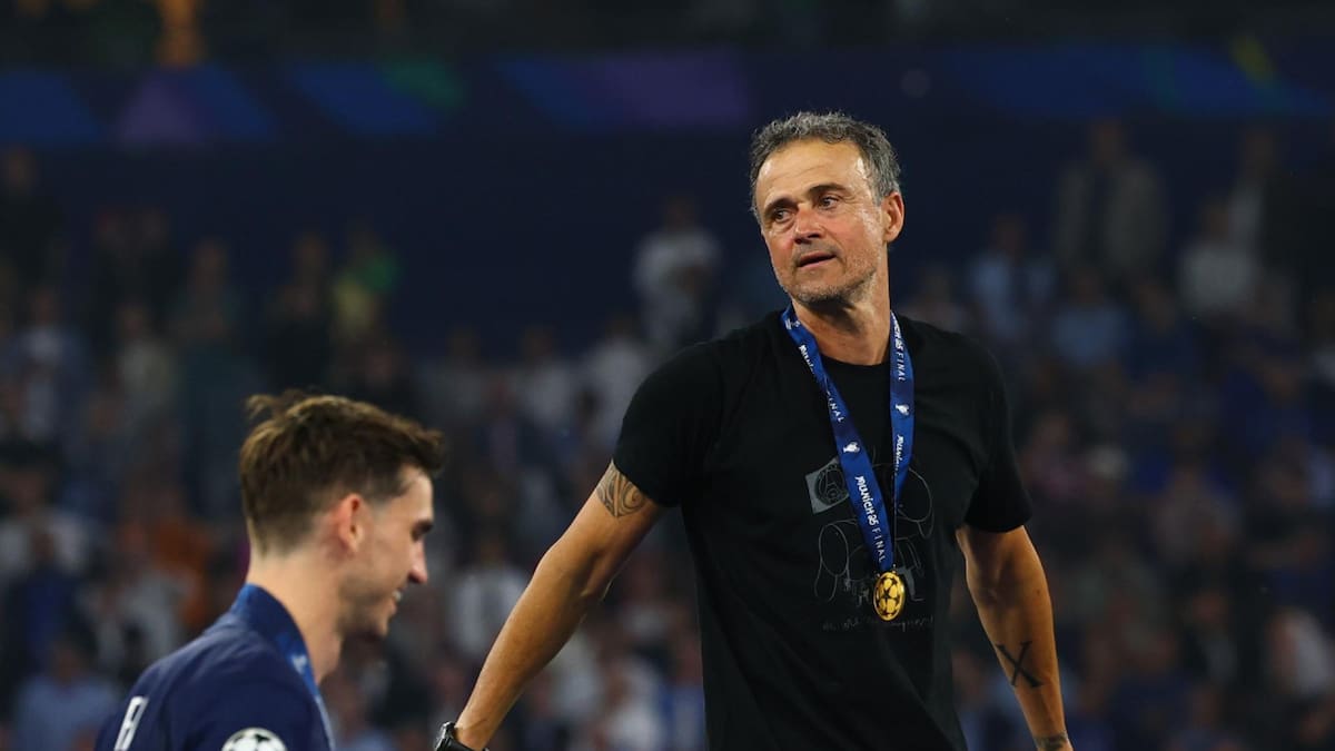 Luis Enrique, entrenador del PSG. Foto: EFE.