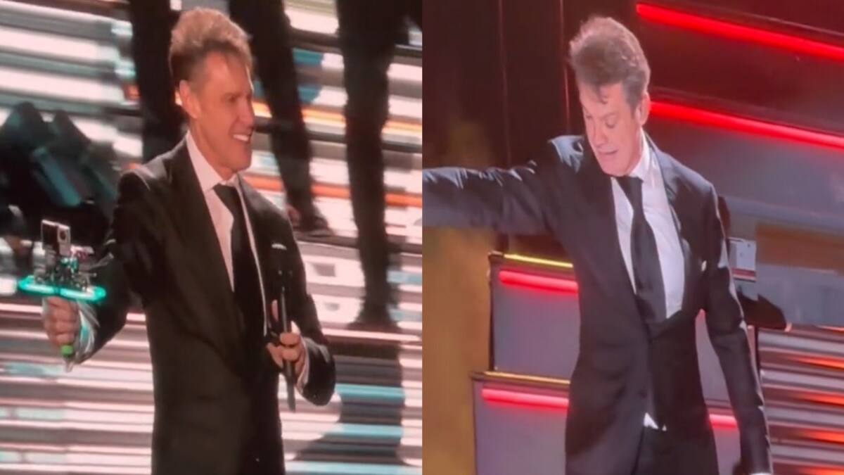 Luis Miguel tiró el drone y reaccionó de forma impensada. Fotos: captura TikTok.