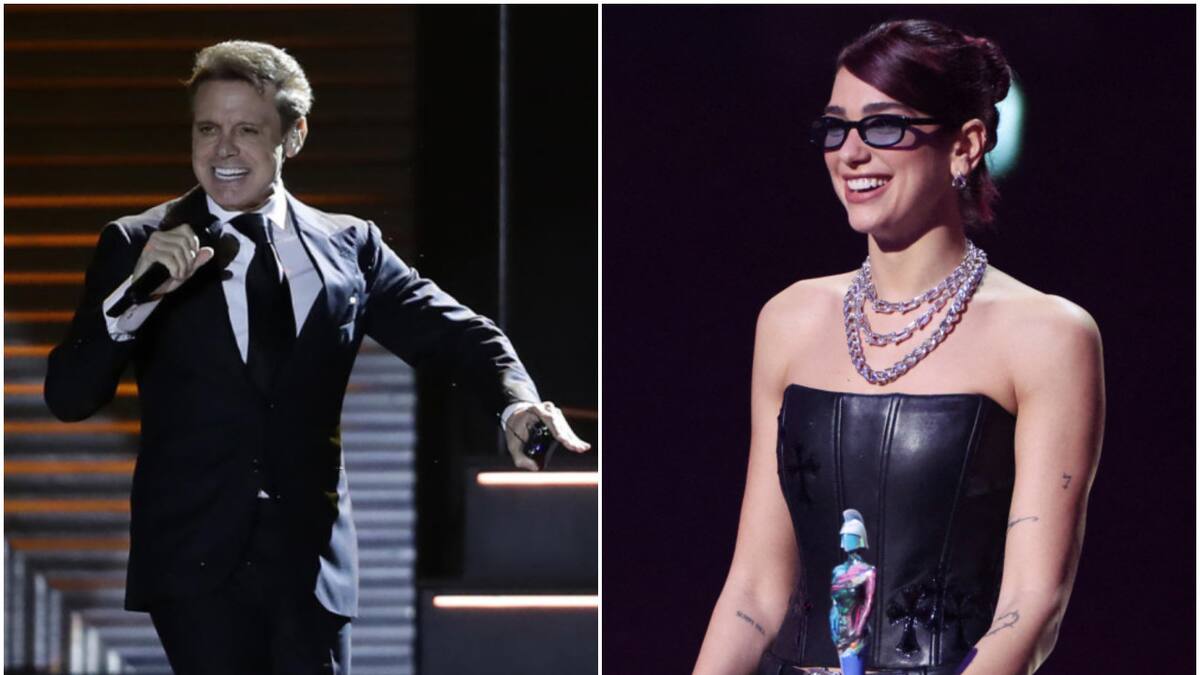 Luis Miguel y Dua Lipa. Fotos: EFE - Reuters.