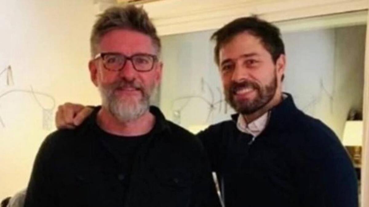 Luis Novaresio y el empresario Braulio Bauab