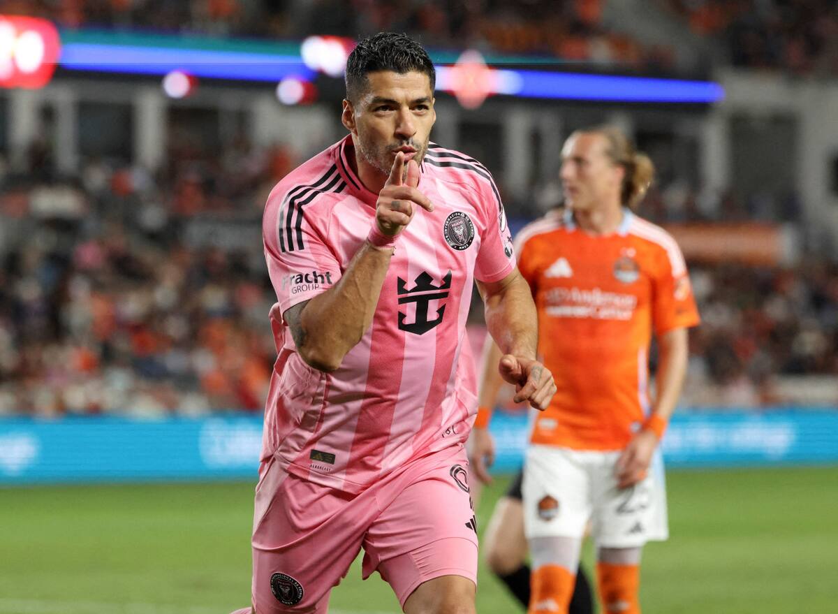 Luis Suárez anotó en la victoria del Inter Miami. Foto: Reuters/Troy Taormina.