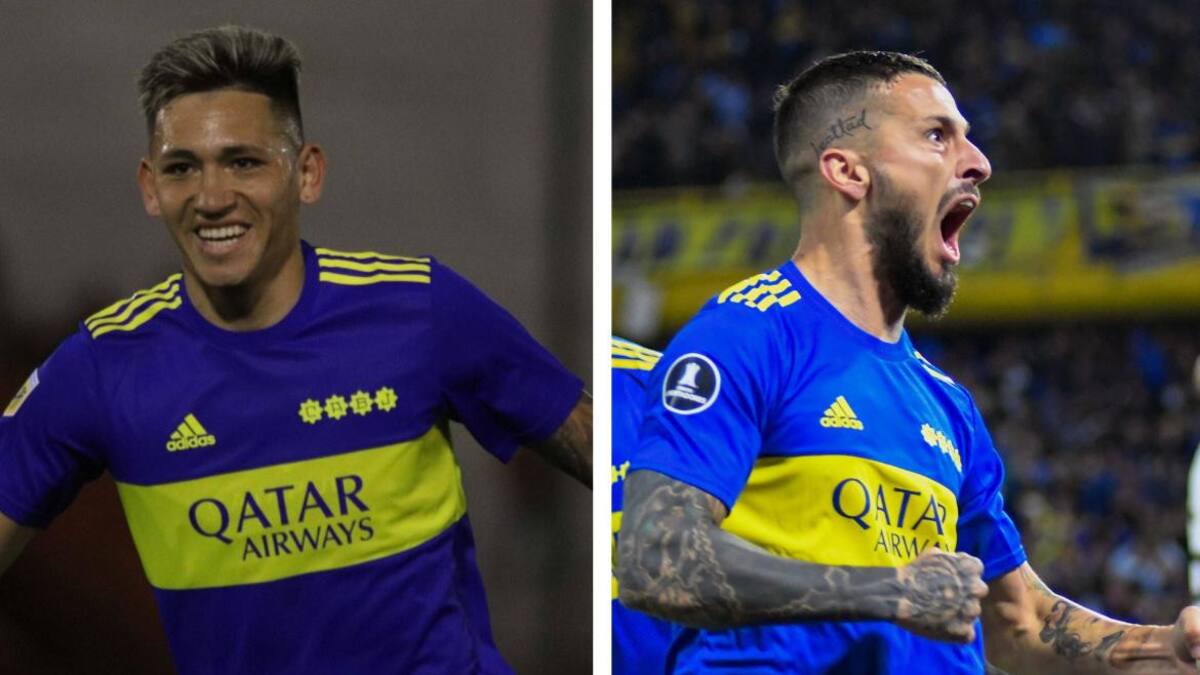 Luis Vázquez y Darío Benedetto. Fotos: NA.