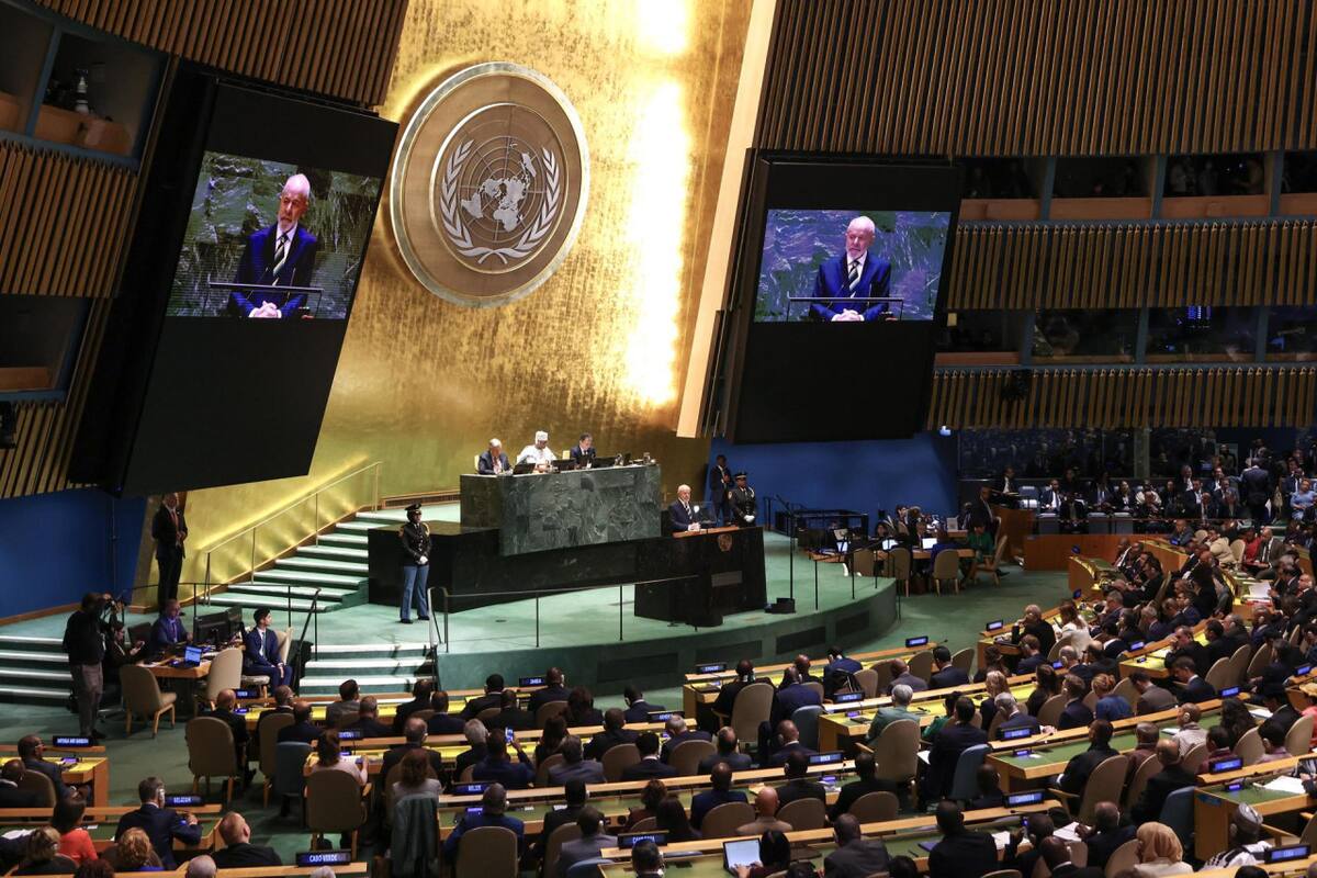 Luiz Inácio Lula da Silva, en su discurso en la Asamblea General de la ONU. EFE