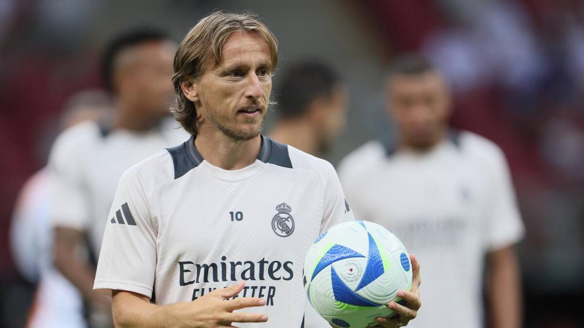 Luka Modric en el Real Madrid. Foto: EFE.
