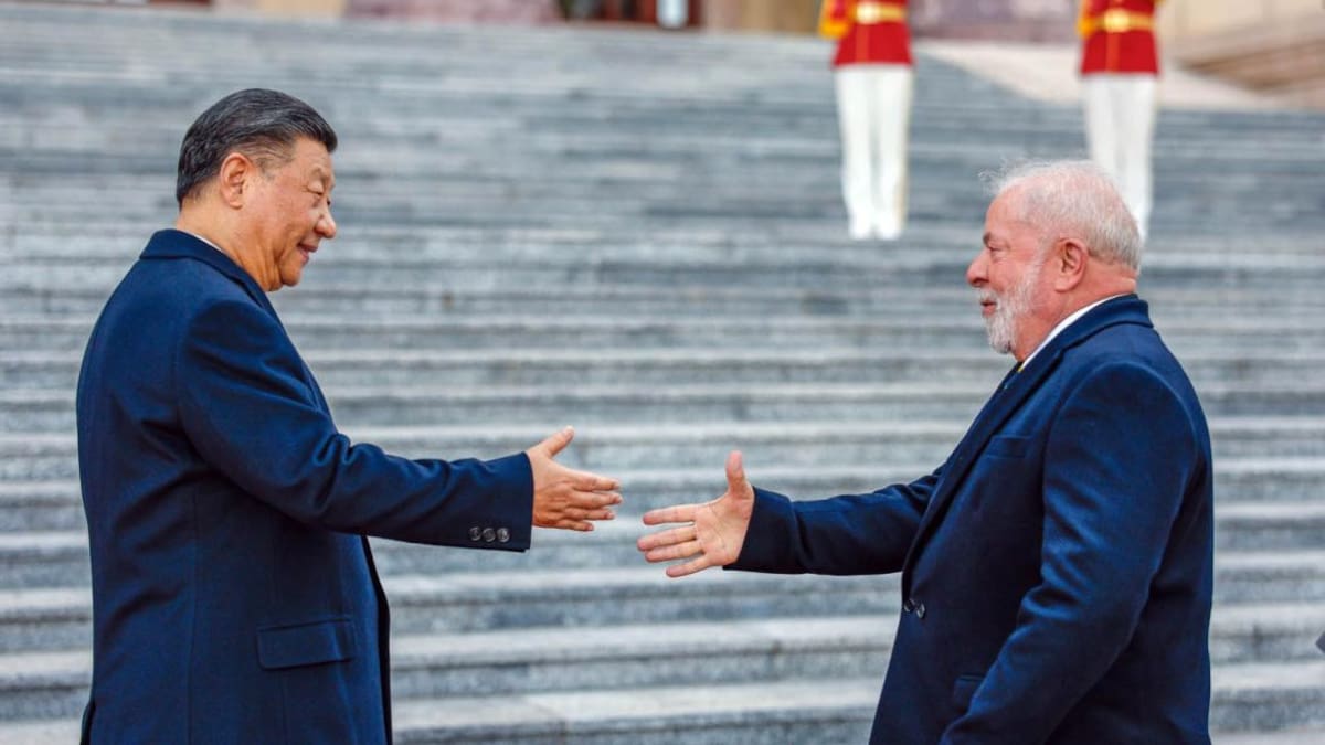 Lula da Silva en su visita a China. Foto: Télam
