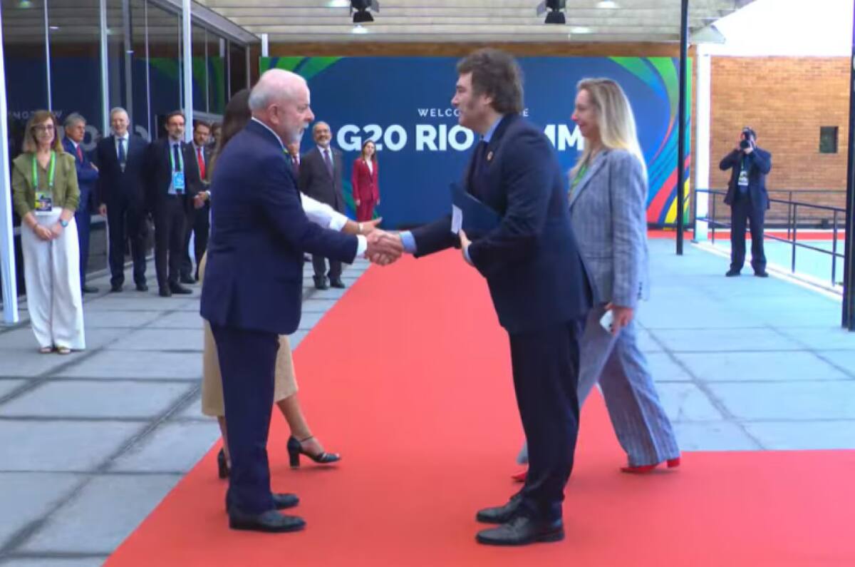 Lula da Silva y Javier Milei. G20. Foto: X / LulaOficial.