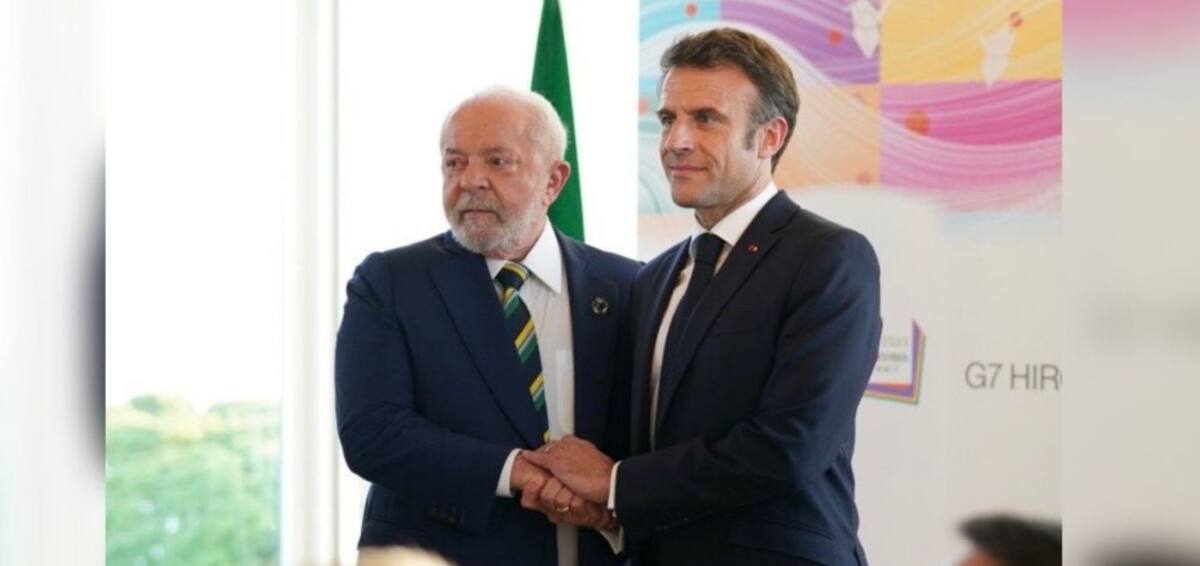 Lula da Silva y Macron. Foto: Reuters