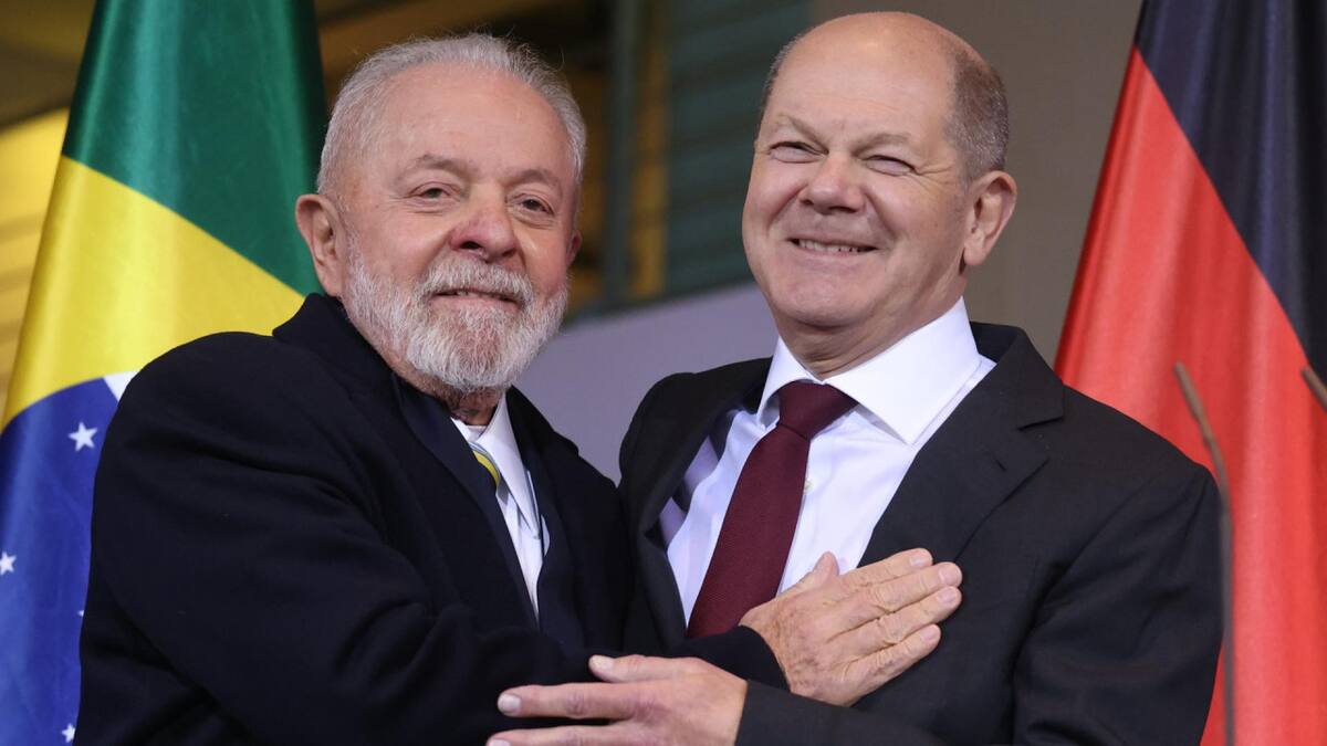 Lula da Silva y Olaf Scholz. Foto: EFE.