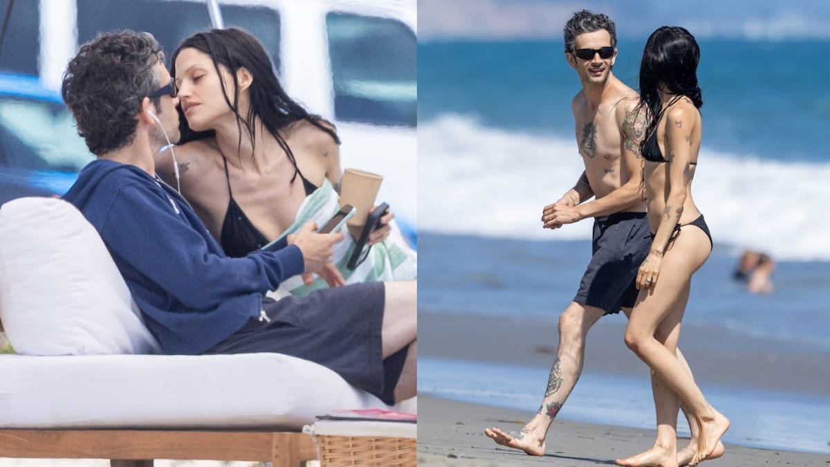 Las imágenes inéditas de la luna de miel de Matty Healy y Gabbriette en Santa Bárbara