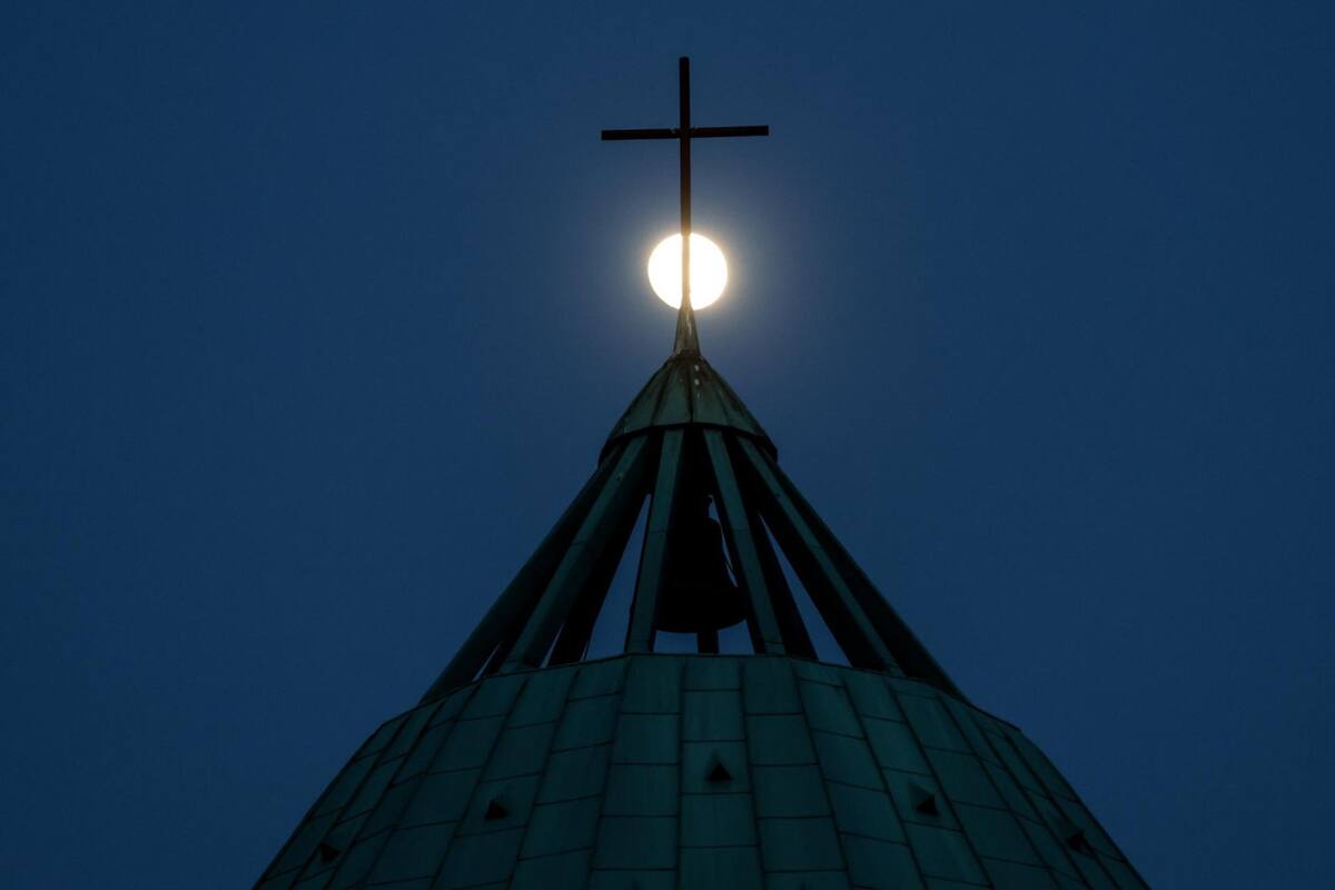 Luna de Nieve en Berlín, Alemania. Foto: EFE.