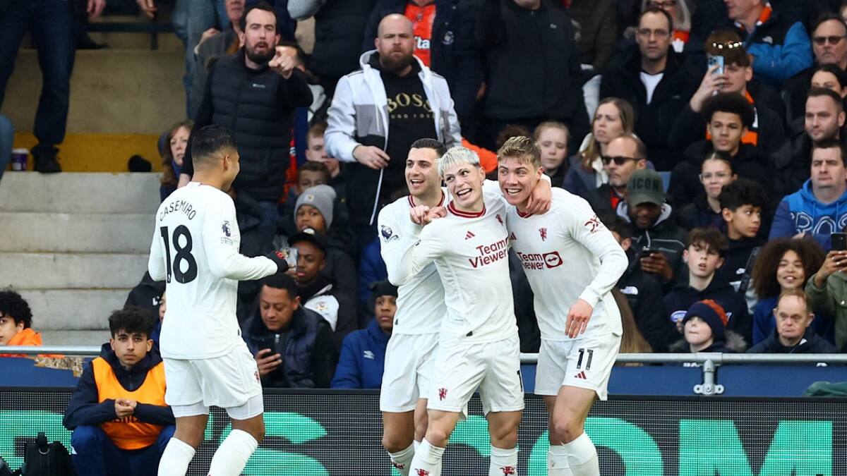Luton Town vs. Manchester United. Foto: Reuters.