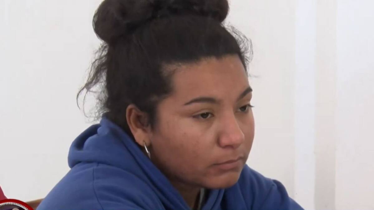 Macarena, hija de Laudelina Peña. Foto: NA.