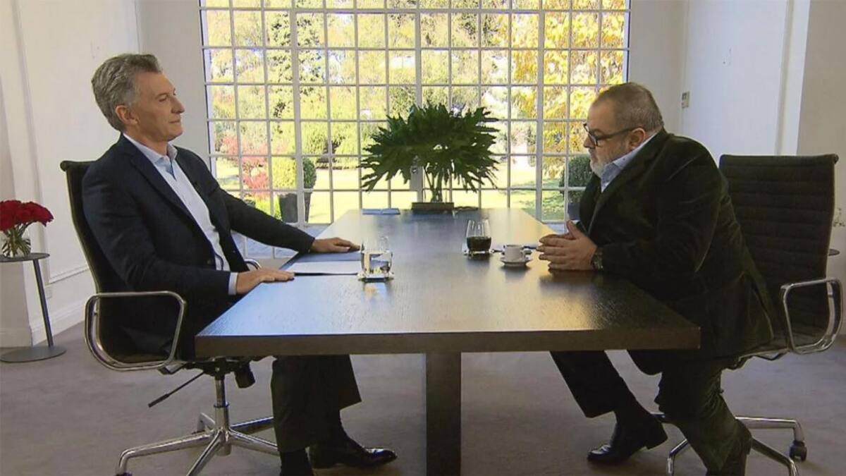 Macri con Jorge Lanata