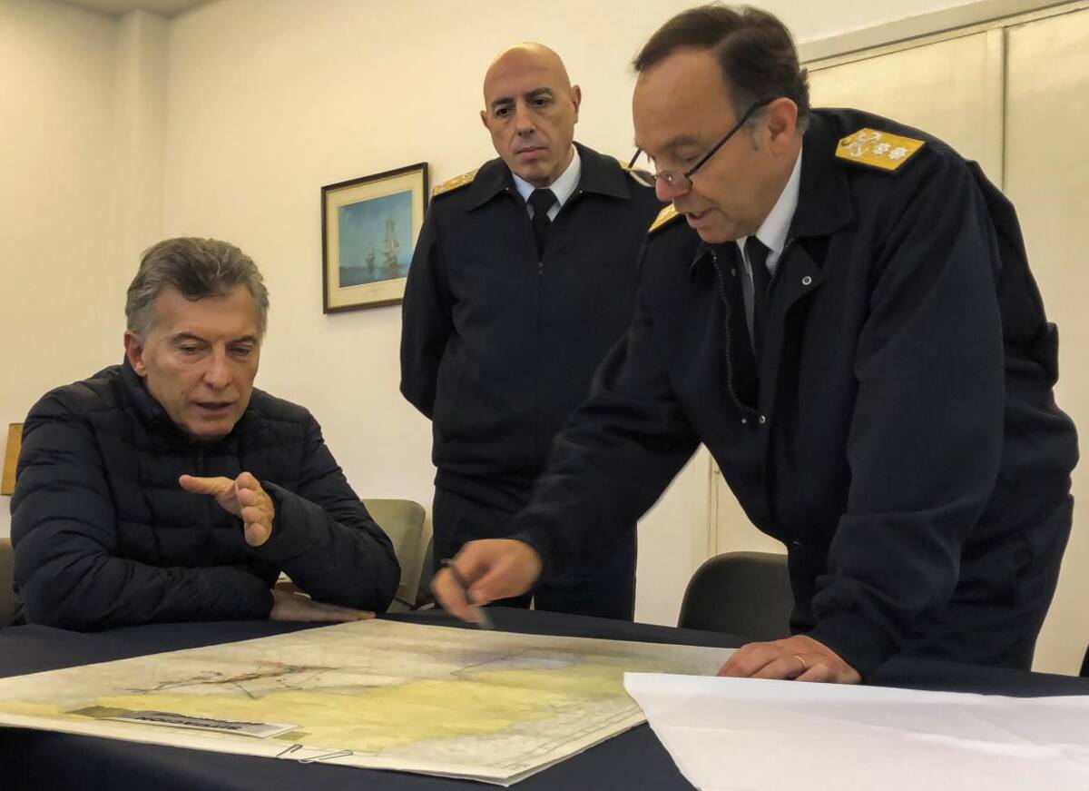 Macri en búsqueda del Submarino ARA San Juan (NA)