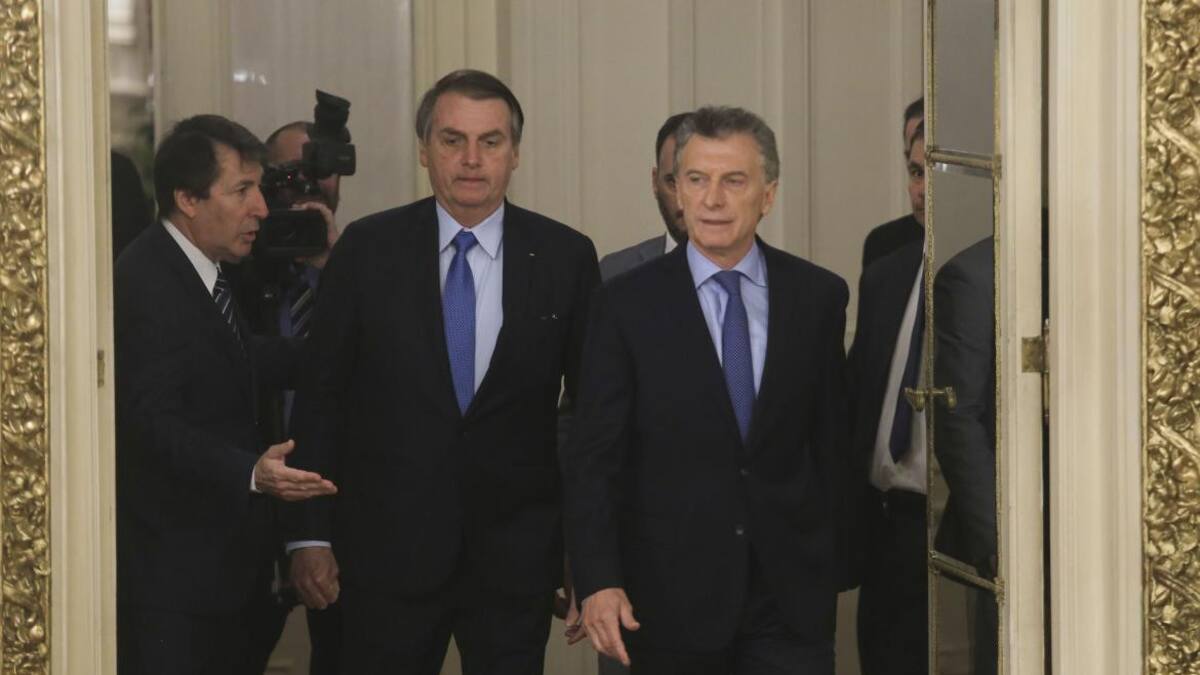 Macri y Bolsonaro - Agencia NA
