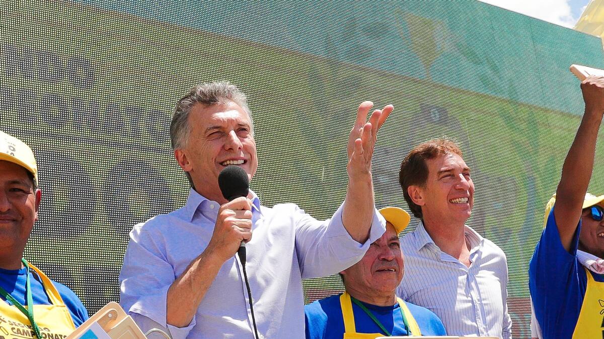 Mauricio Macri y Diego Santilli.