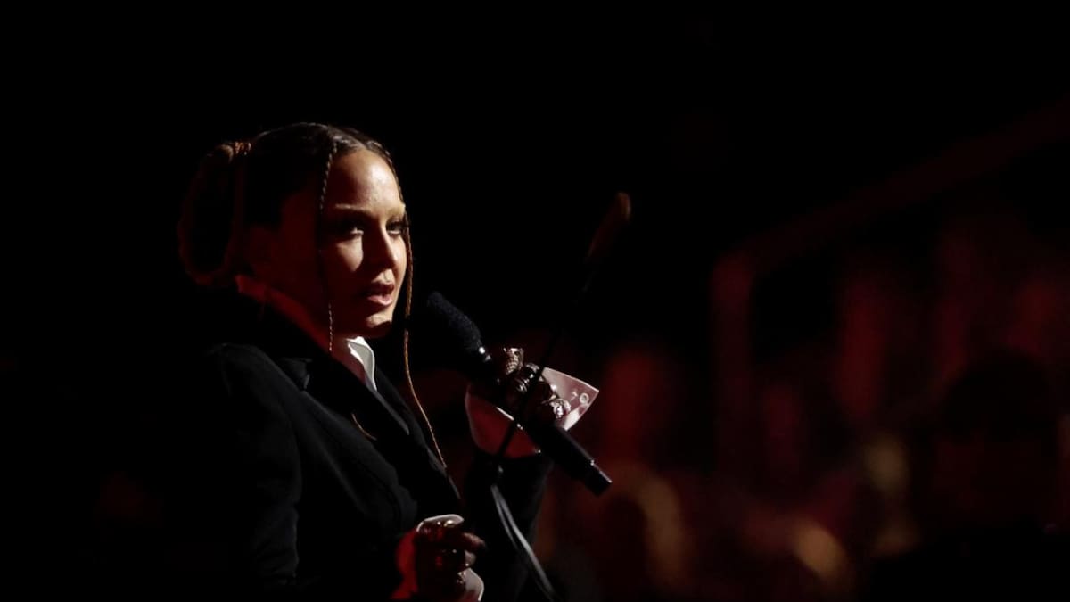 Madonna en los Premios Grammy. Foto: REUTERS.