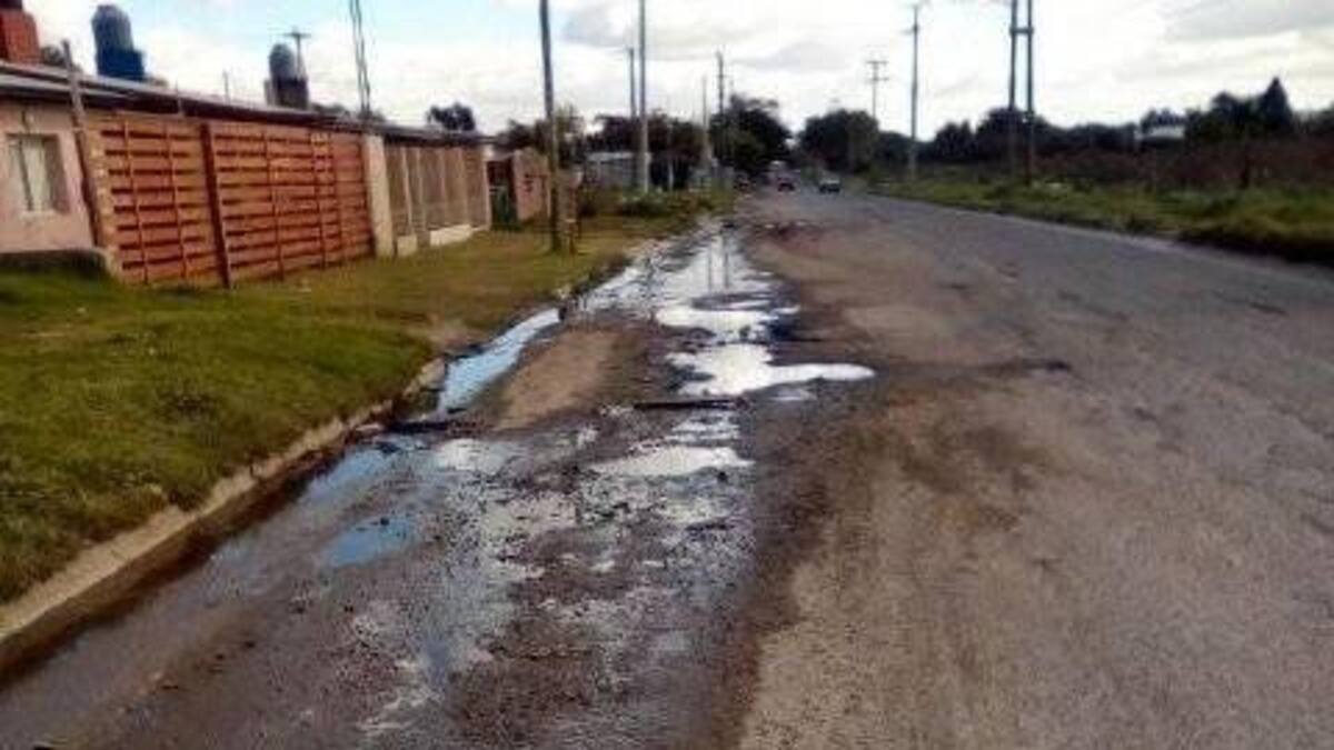 Mal estado de las calles en barrio de Mar del Plata