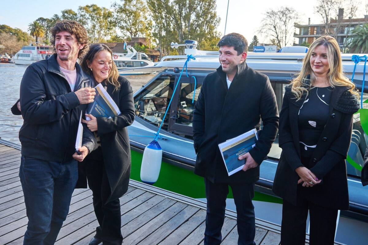 Malena Galmarini y Juan Andreotti en Delta de Tigre. Foto: Prensa.