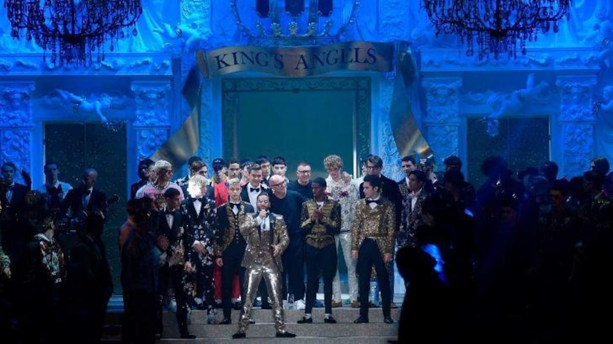 Maluma debutó como modelo para Doce & Gabbana