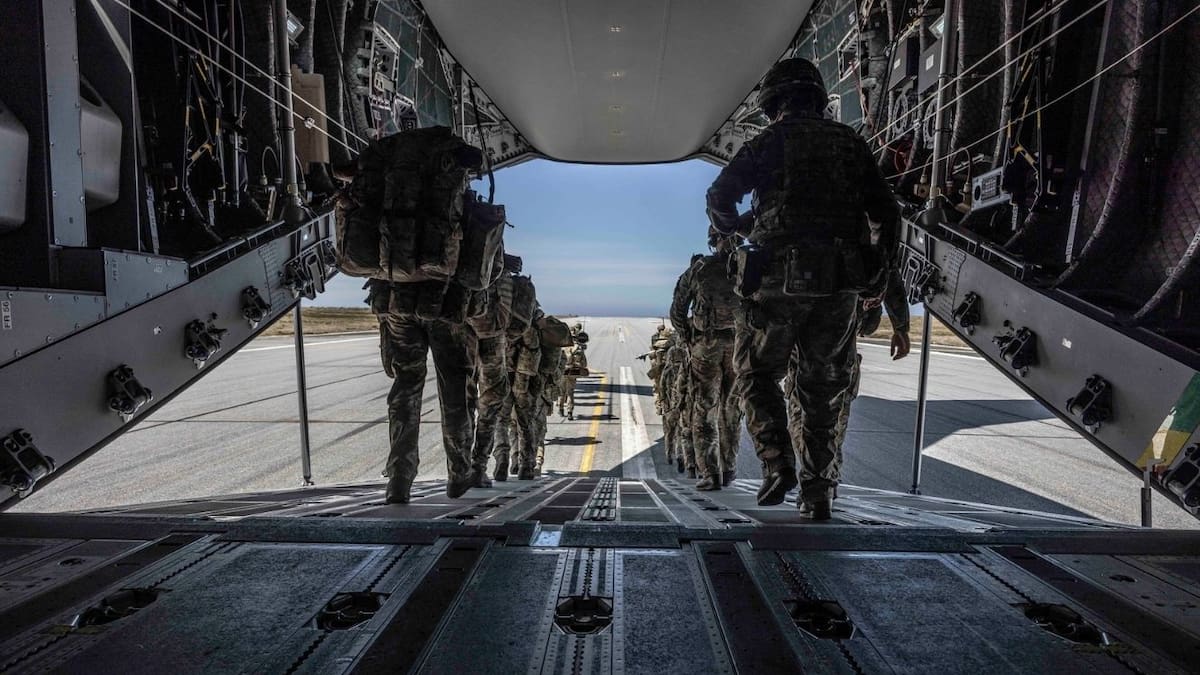 Ejercicio militar en Malvinas
