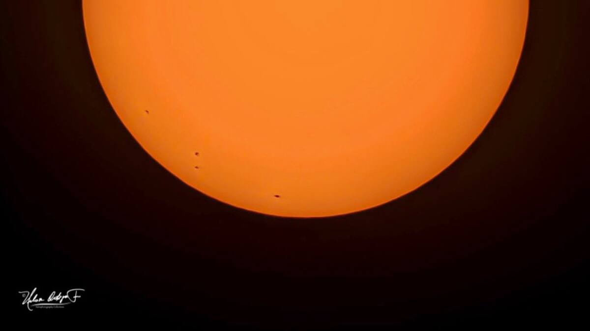 Manchas solares. Foto: X @nasa.