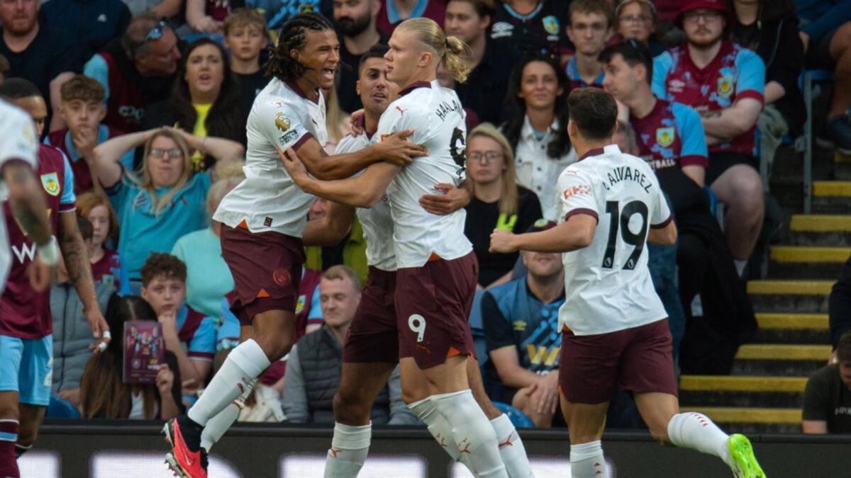 Manchester City goleó al Burnley. Foto: Reuters.