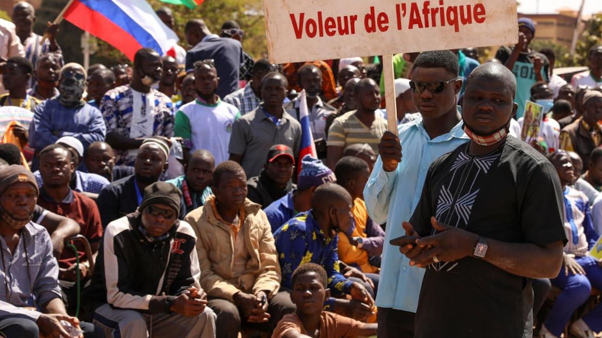 Manifestación en Burkina Faso contra Francia, Reuters