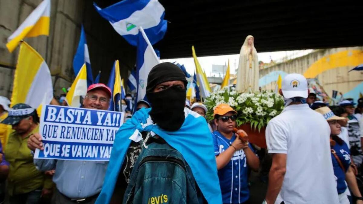Manifestación en Nicaragua. Foto: Reuters