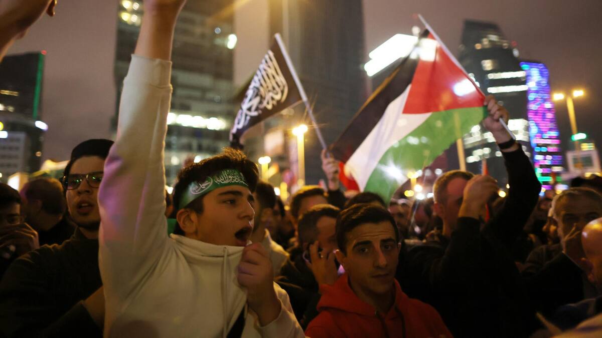 Manifestaciones a favor de Palestina. Foto: EFE.