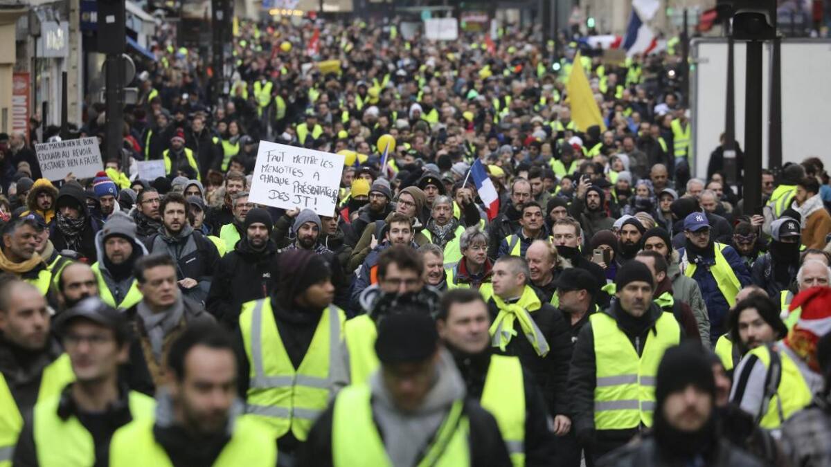 Manifestaciones chalecos amarillos - París