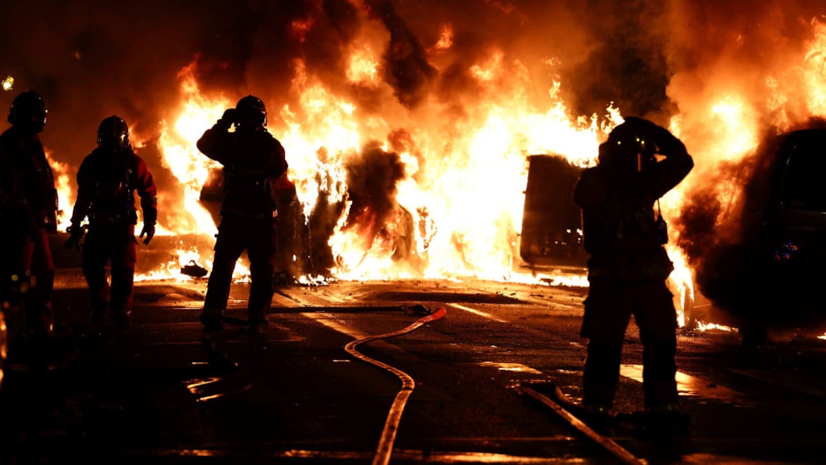 Manifestaciones e incidentes en Francia. Foto:Reuters.