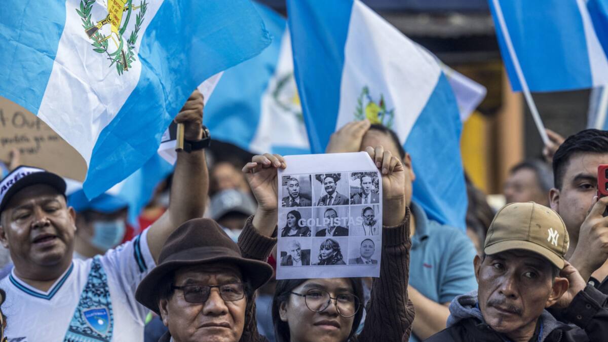 Manifestaciones en Guatemala tras elecciones. Foto: EFE