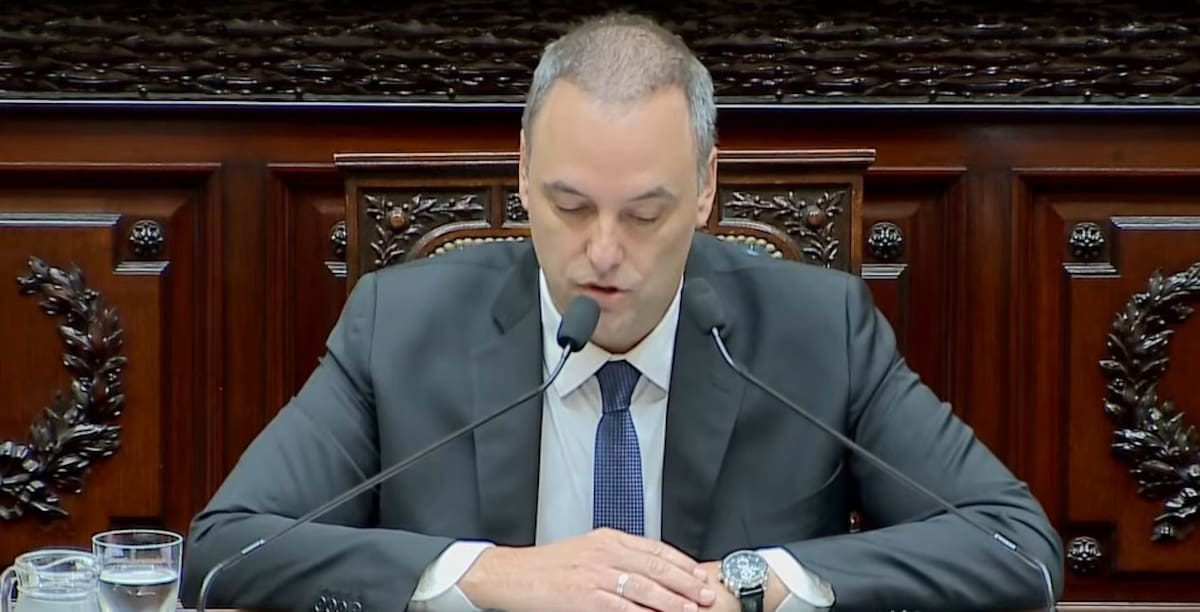 Manuel Adorni en la Cámara de Diputados