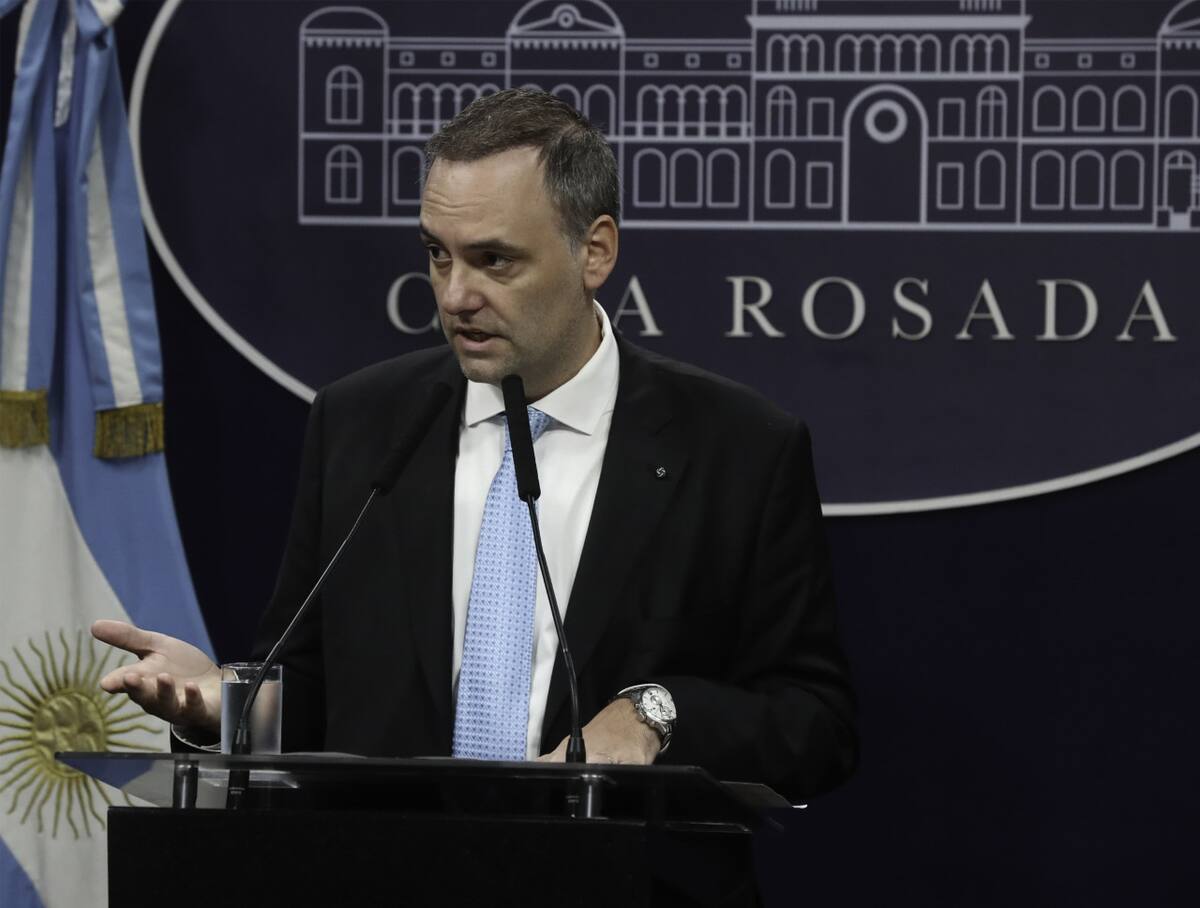 Manuel Adorni, vocero presidencial. Foto: NA.