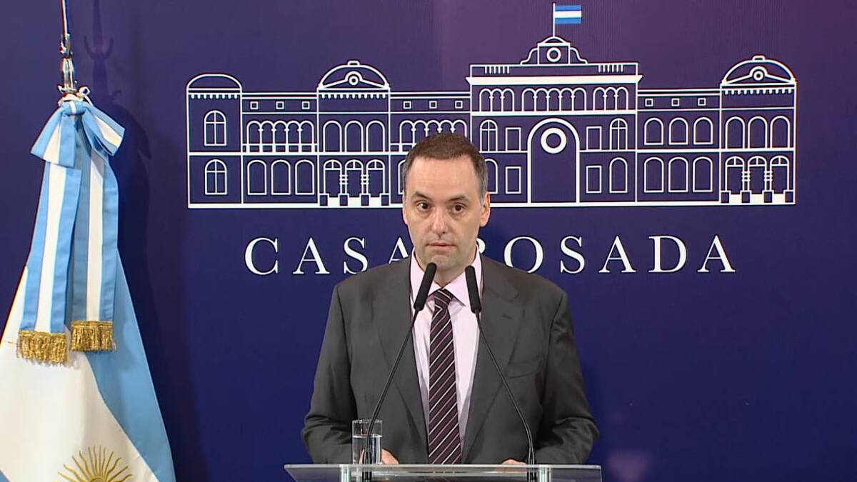 Manuel Adorni, vocero presidencial. Foto: NA.