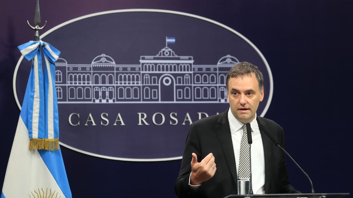 Manuel Adorni, vocero presidencial. Foto: NA.