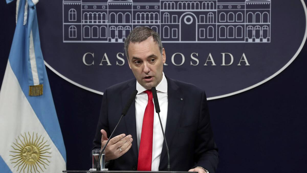 Manuel Adorni, vocero presidencial. Foto: NA.