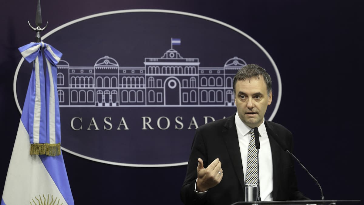 Manuel Adorni, vocero presidencial. Foto: NA.