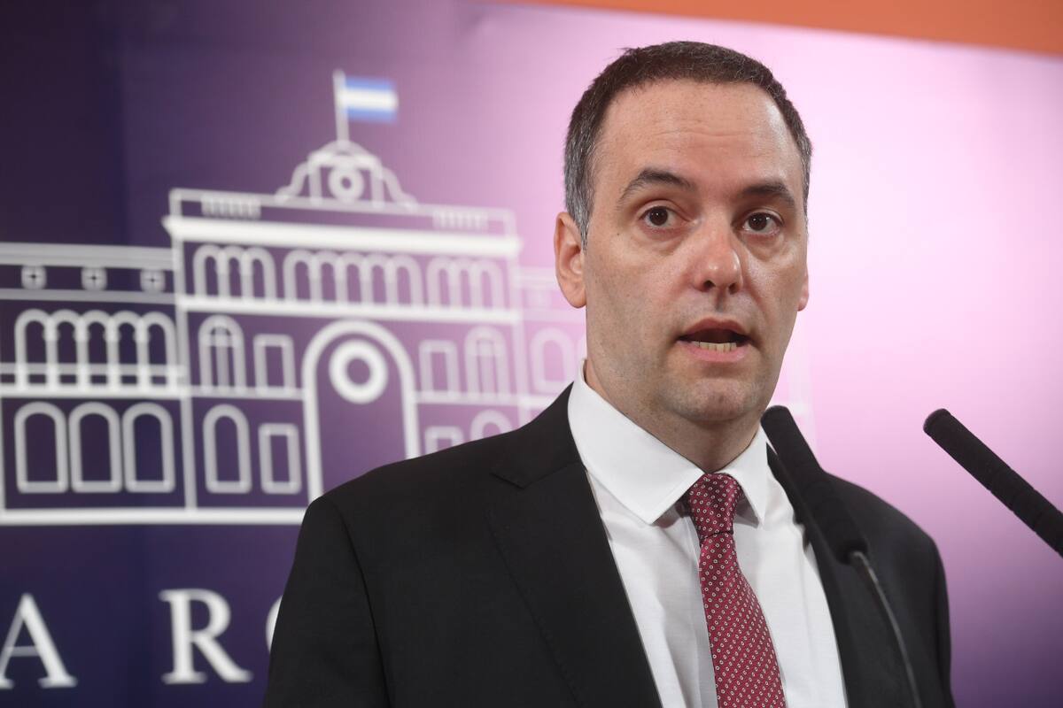 Manuel Adorni, vocero presidencial. Foto: Télam