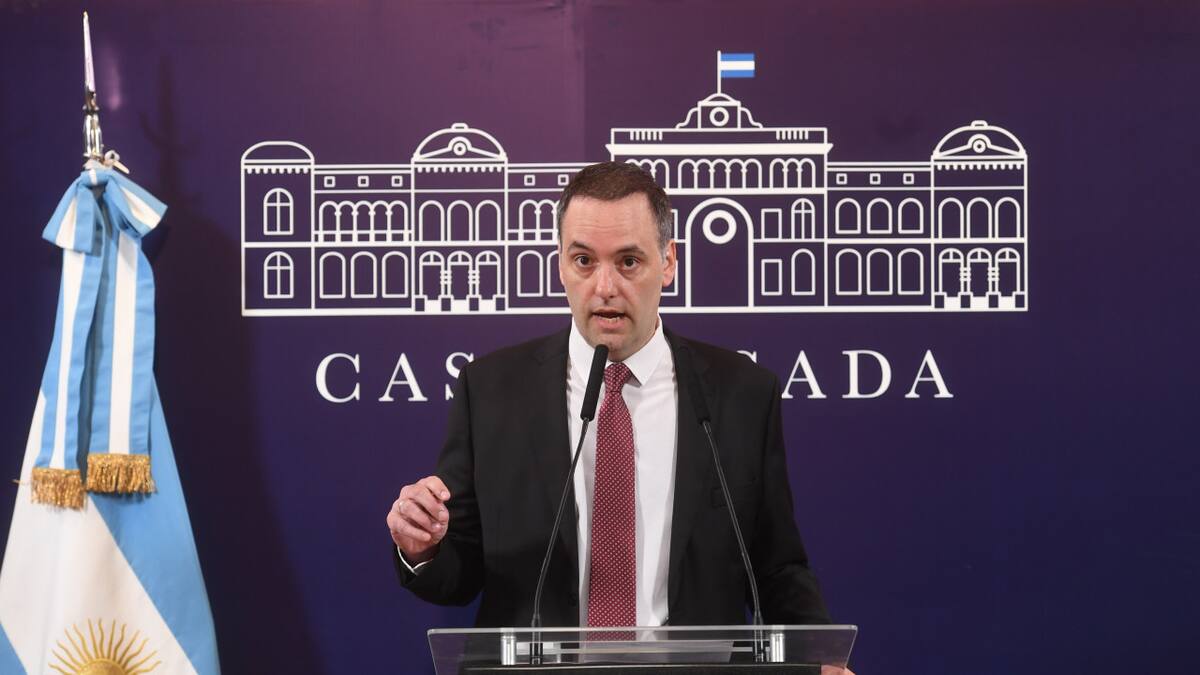 Manuel Adorni, vocero presidencial. Foto: Télam