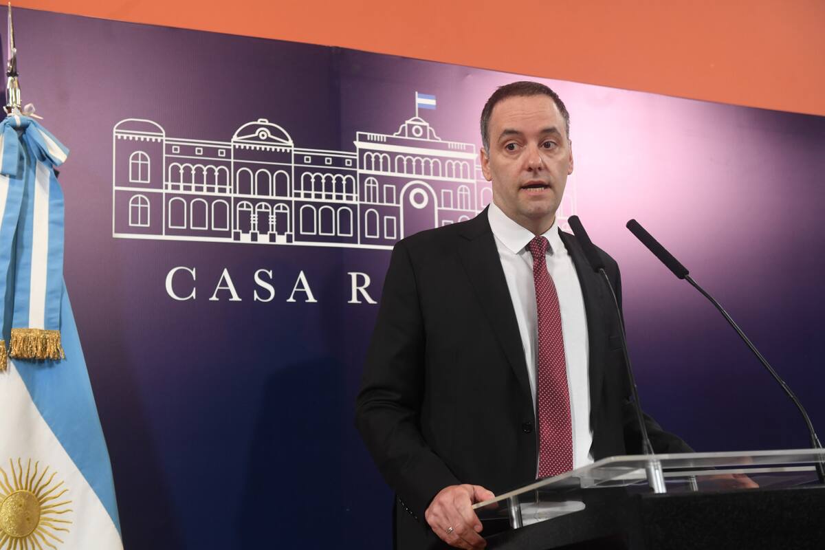 Manuel Adorni, vocero presidencial. Foto: Télam