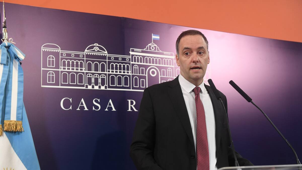 Manuel Adorni, vocero presidencial. Foto: Télam