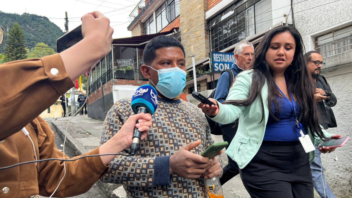 Manuel Miller Ranoque, padre de dos de los menores encontrados en la selva colombiana. Foto: Reuters.