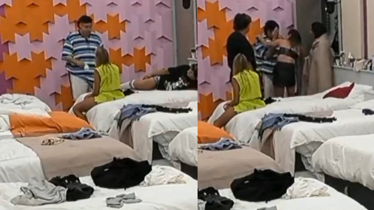 Manzana sufrió un fuerte golpe en Gran Hermano. Foto: captura video.